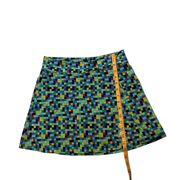 Runningskirts.com Blue Pixel Athletic Skirt Wide Waistband, Sz 2 - Picture 10 of 15